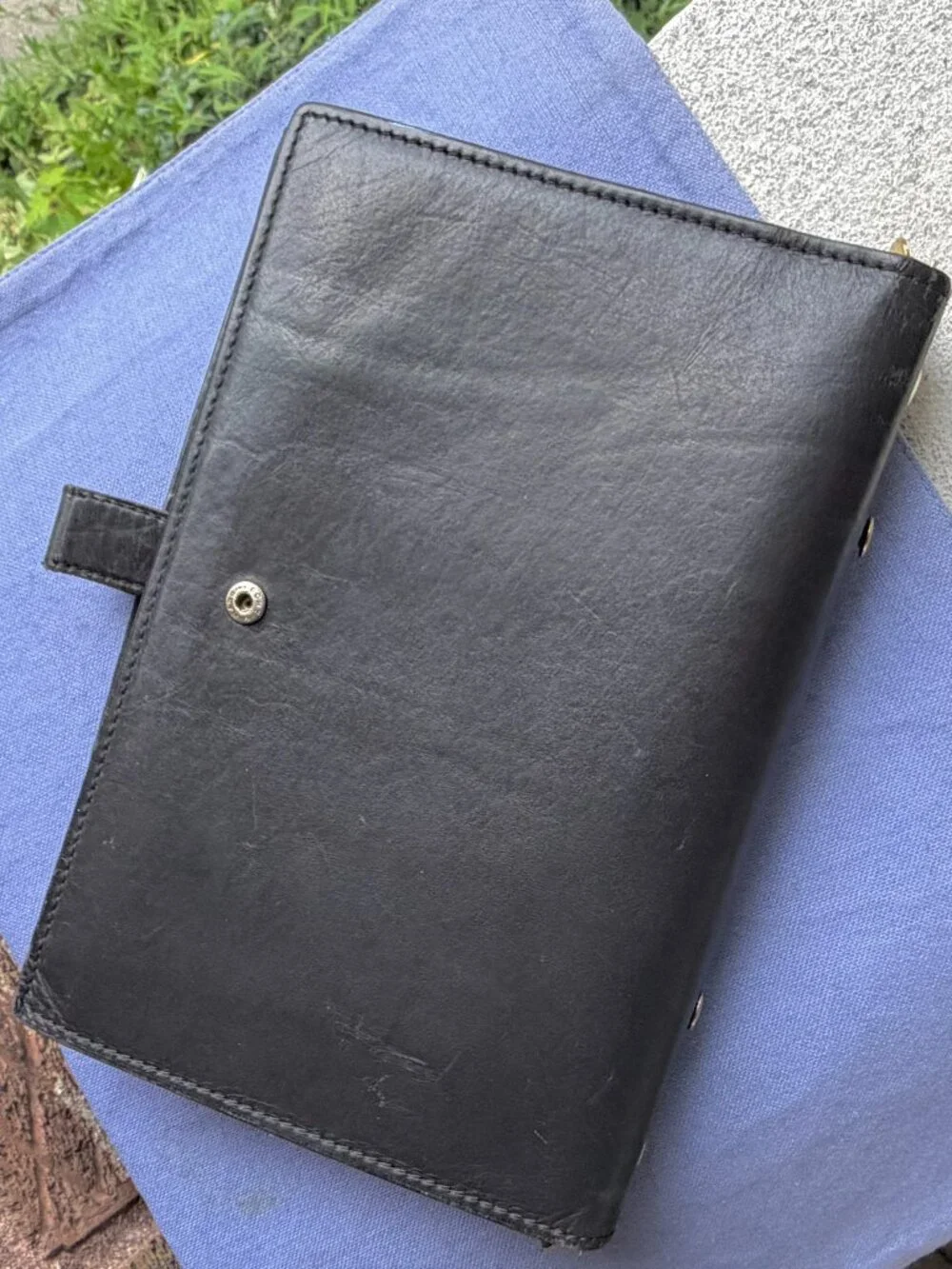 COACH Vintage Organizer Planner 6-Ring Refillable Binder Journal Black Notebook
